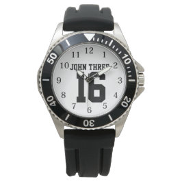 John 3:16 Zahlen Männer Armbanduhr