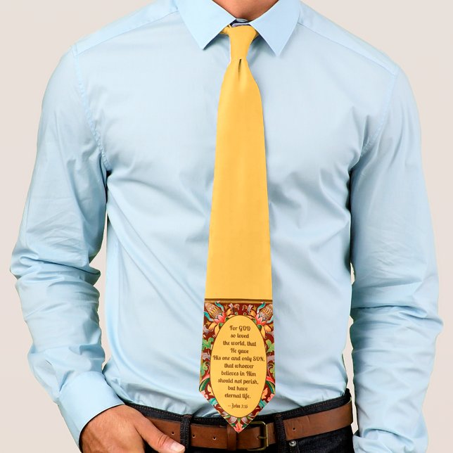 John 3:16 Zitat Lenten Krawatte (Von Creator hochgeladen)