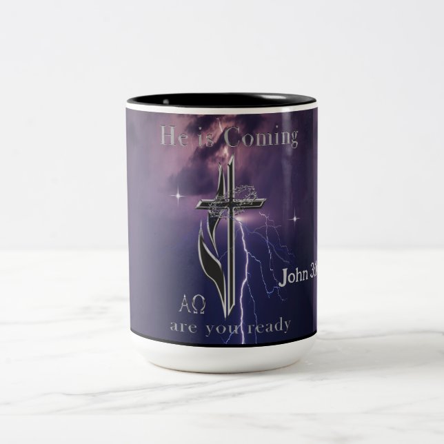 John 3:16 zweifarbige tasse (Mittel)