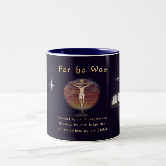 John 3:16 zweifarbige tasse (Mittel)
