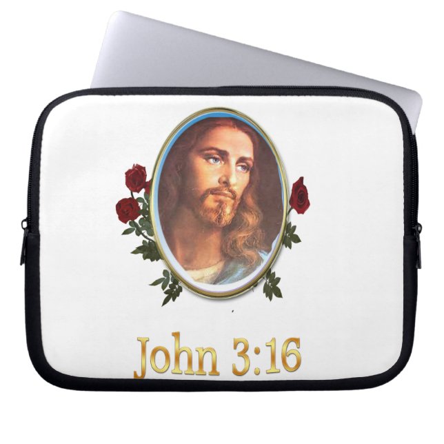 John-3:16waren Laptopschutzhülle (Vorderseite)