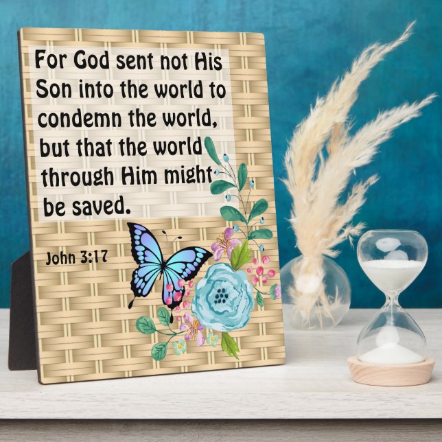 John 3:17 fotoplatte (Seite)