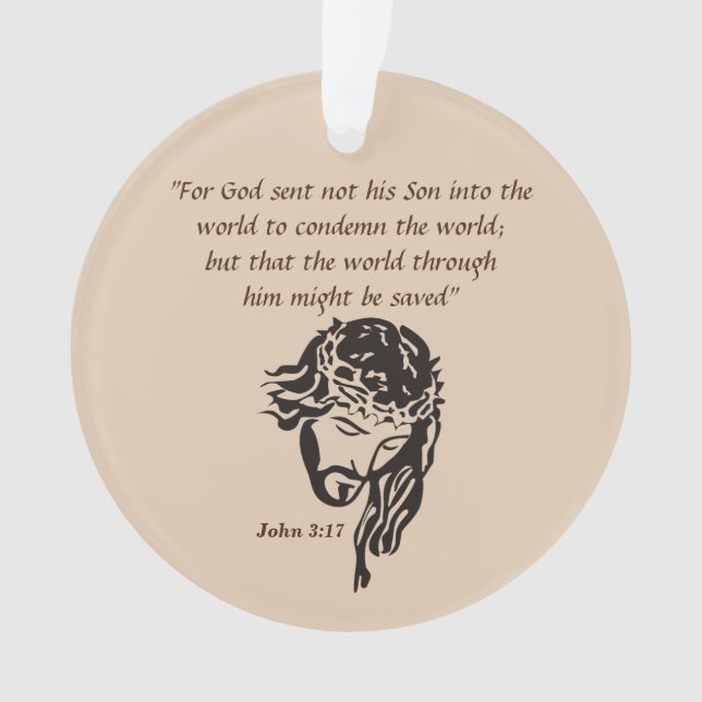 John 3:17 ornament (Vorderseite)