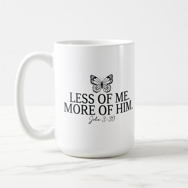 John 3:30 Aussage Kaffeetasse (Links)