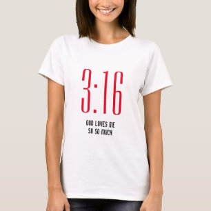 John 3v16 GOD LIEBEN ME Christlich T-Shirt