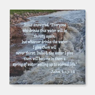John 4:13-14 magnet