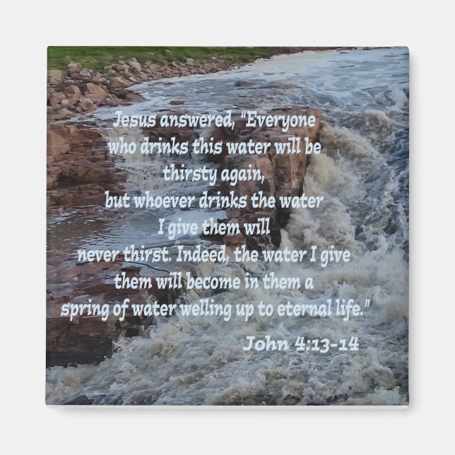 John 4:13-14 magnet (Vorne)
