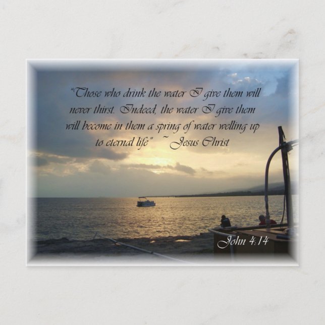 John 4:14 postkarte (Vorderseite)