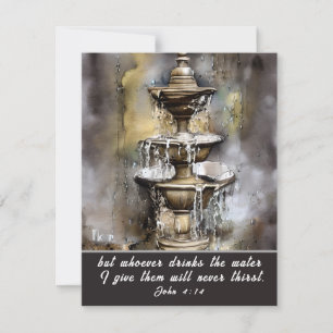 John 4:14 Wer das Wasser trinkt, das ich gäbe Kart