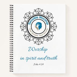 John 4 and 24 Notebook Notizbuch