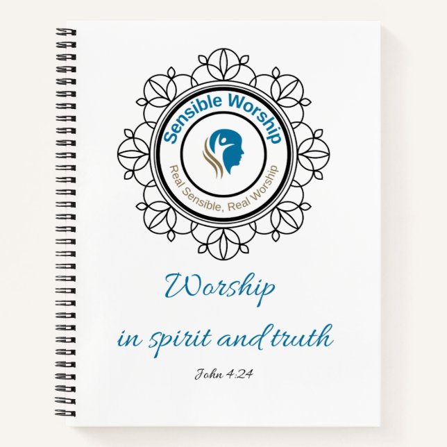 John 4 and 24 Notebook Notizbuch (Vorderseite)