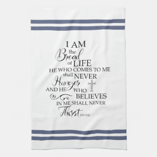 John 635 Brot of Life soft blue Inspiration Geschirrtuch