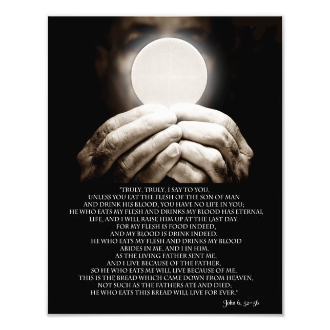 JOHN 6, 52-58 FOTODRUCK (Vorne)