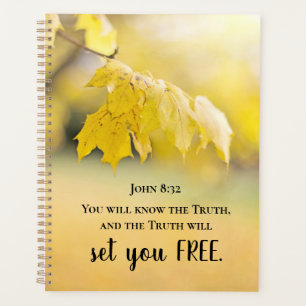 John 8:32 Die Wahrheit Set dir FREE Bibelverse Planer