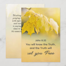 John 8:32 Die Wahrheit Set dir KOSTENLOSE Bibel-Fl