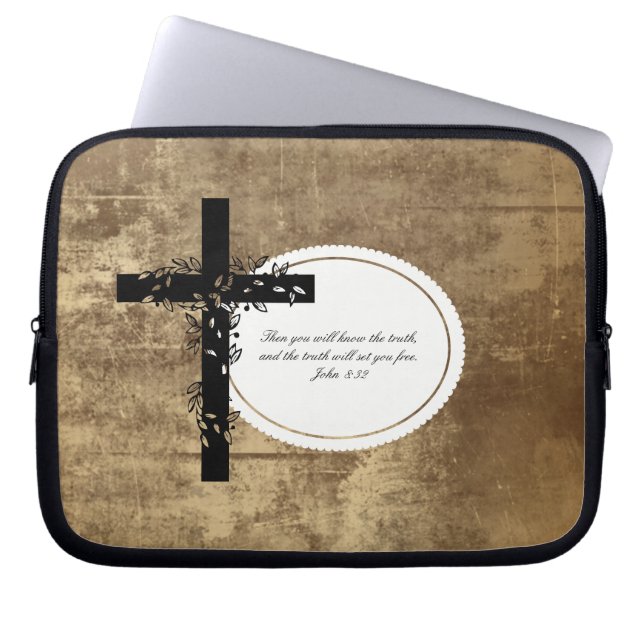 John 8:32 Laptop oder Netbook Carrier Sleeve (Vorderseite)