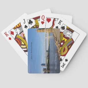 John A. Roebling Bridge spielt Karten Spielkarten