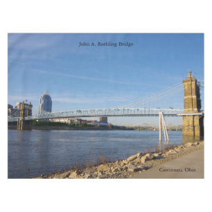 John A. Roebling Bridge tablecloth Tischdecke