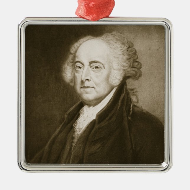 John Adams, 2. Präsident der Vereinigten Staaten Ornament Aus Metall (Vorne)