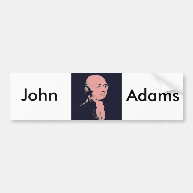 John Adams Autoaufkleber (Vorne)