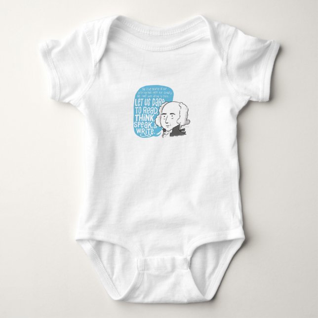 John Adams Baby Bodysuit Baby Strampler (Vorderseite)