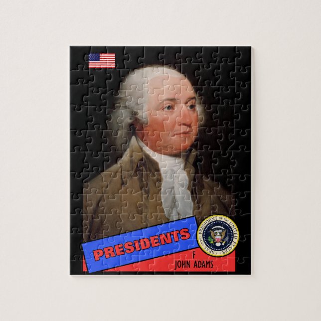 John Adams Baseball Card (Vertikal)