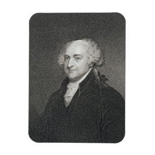 John Adams, graviert von James Barton Longacre Magnet