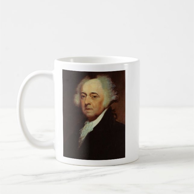 "John Adams Liberty Quote Keramik Tasse (Links)