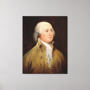 JOHN ADAMS-Porträt durch Druck Johns Trumbull Leinwanddruck