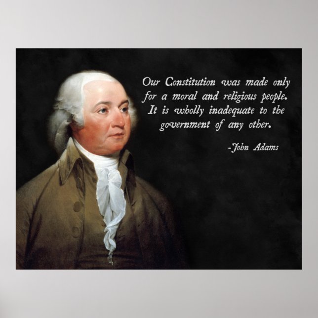 John Adams Religion Poster (Vorne)