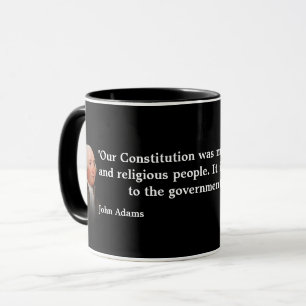 John Adams zitiert unsere Tasse zur Verfassung
