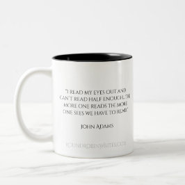 John- Adamszitat-Tasse Zweifarbige Tasse