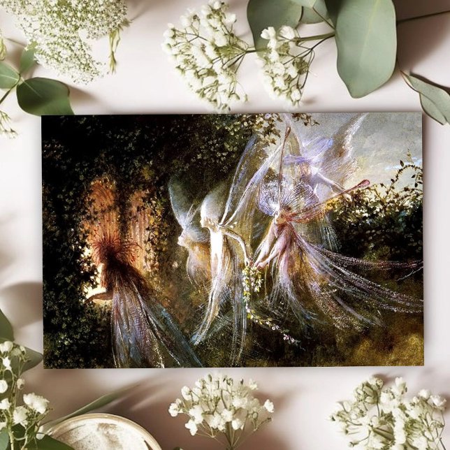 John Anster Fitzgerald Fairies und Gothic Arch Postkarte (Von Creator hochgeladen)