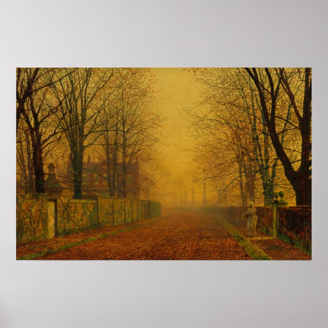 John Atkinson Grimshaw Abend Glow CC0871 Poster (Vorne)