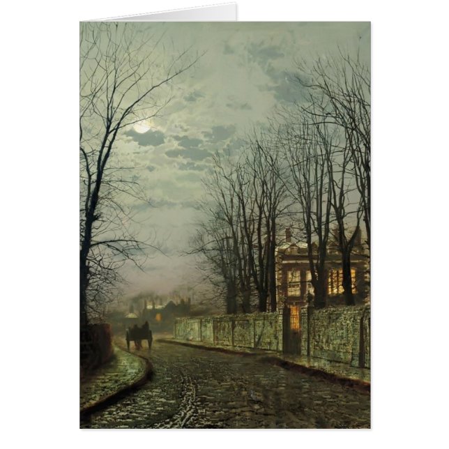 John Atkinson Grimshaw- ein winterlicher Mond (Vorne)