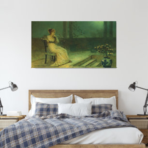 John Atkinson Grimshaw - Eine klassische Jungfrau Leinwanddruck