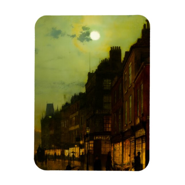 John Atkinson Grimshaw Glasgow Docks Magnet (Vertikal)