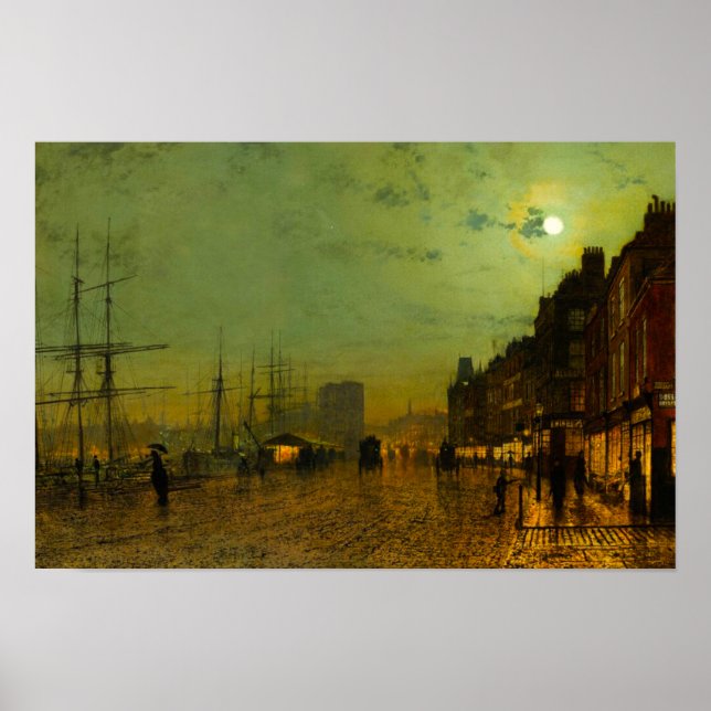 John Atkinson Grimshaw Glasgow Docks Poster (Vorne)