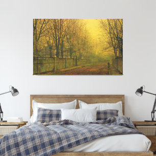 John Atkinson Grimshaw - Im goldenen Schein Leinwanddruck