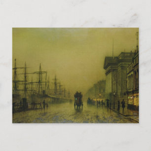 John Atkinson Grimshaw Liverpool Docks Zoll H Postkarte