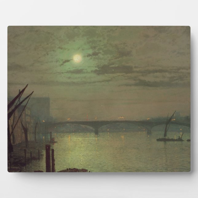 John Atkinson Grimshaw | Southwark Bridge, 1882 (o Fotoplatte (Vorderseite)