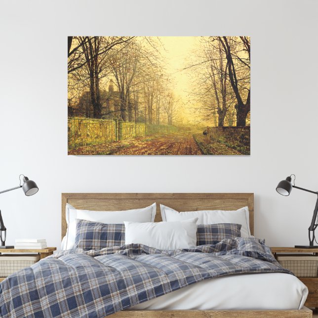 John Atkinson Grimshaw - The Sere and Yellow Leaf Leinwanddruck (Insitu (Schlafzimmer))