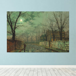 John Atkinson Grimshaw - Unter dem silbernen Mond Leinwanddruck