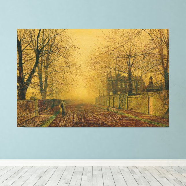 John Atkinson Grimshaw - Unter den Buchen Leinwanddruck (Insitu (Holzboden))