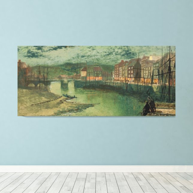 John Atkinson Grimshaw - Whitby Docks  Leinwanddruck (Insitu (Holzboden))