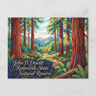 John B. Dewitt Redwoods State Natural Reserve Postkarte
