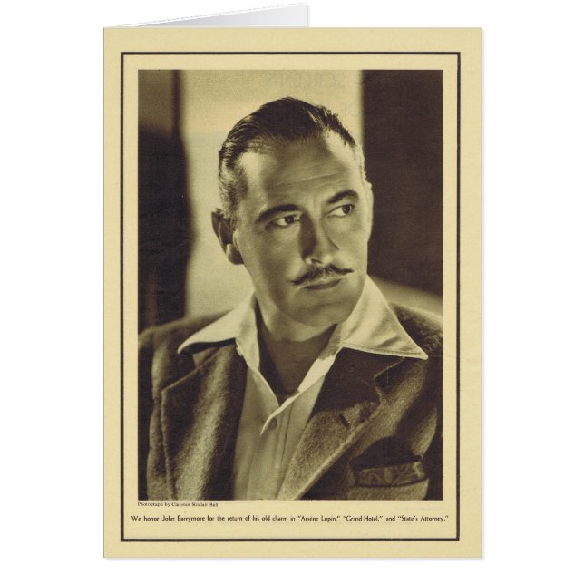 John Barrymore 1932 Vintag (Vorne)