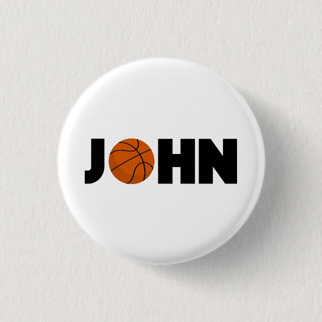 John Basketball Button (Vorderseite)