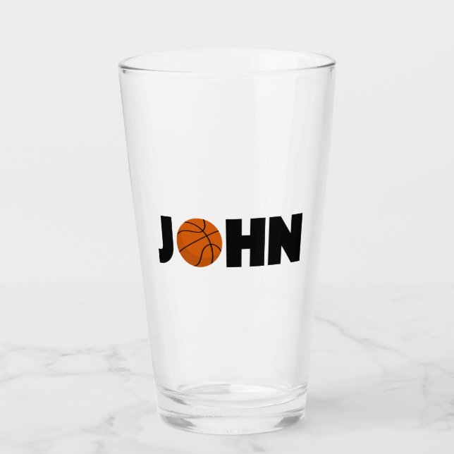 John Basketball Glas (Vorderseite)