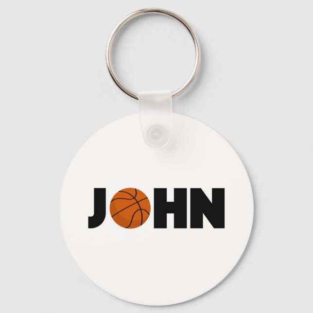 John Basketball Schlüsselanhänger (Vorderseite)